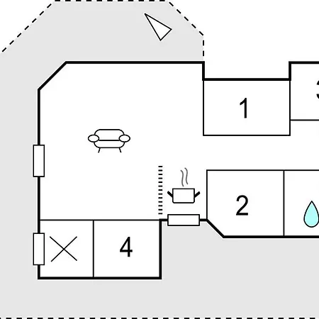펜션 4 Bedroom Lovely In 후네스테드